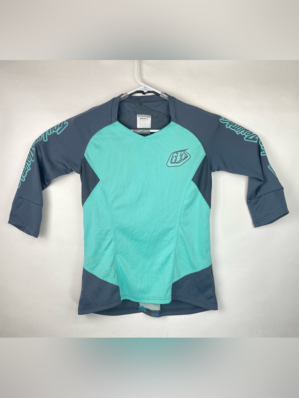 Troy Lee Designs TLD Womens 3/4 Sleeve Cycling Jersey Blue Gray Small